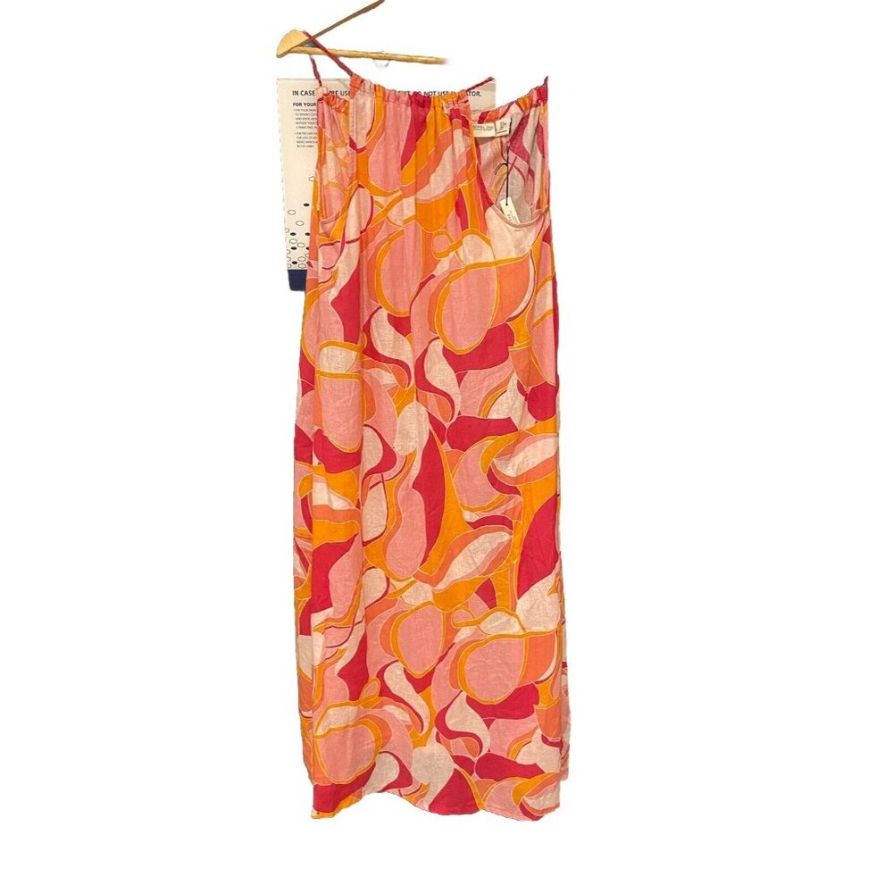 RACHEL ZOE Dress Womens Size L‎ Large Beachy Linen blend sleeveless light New
